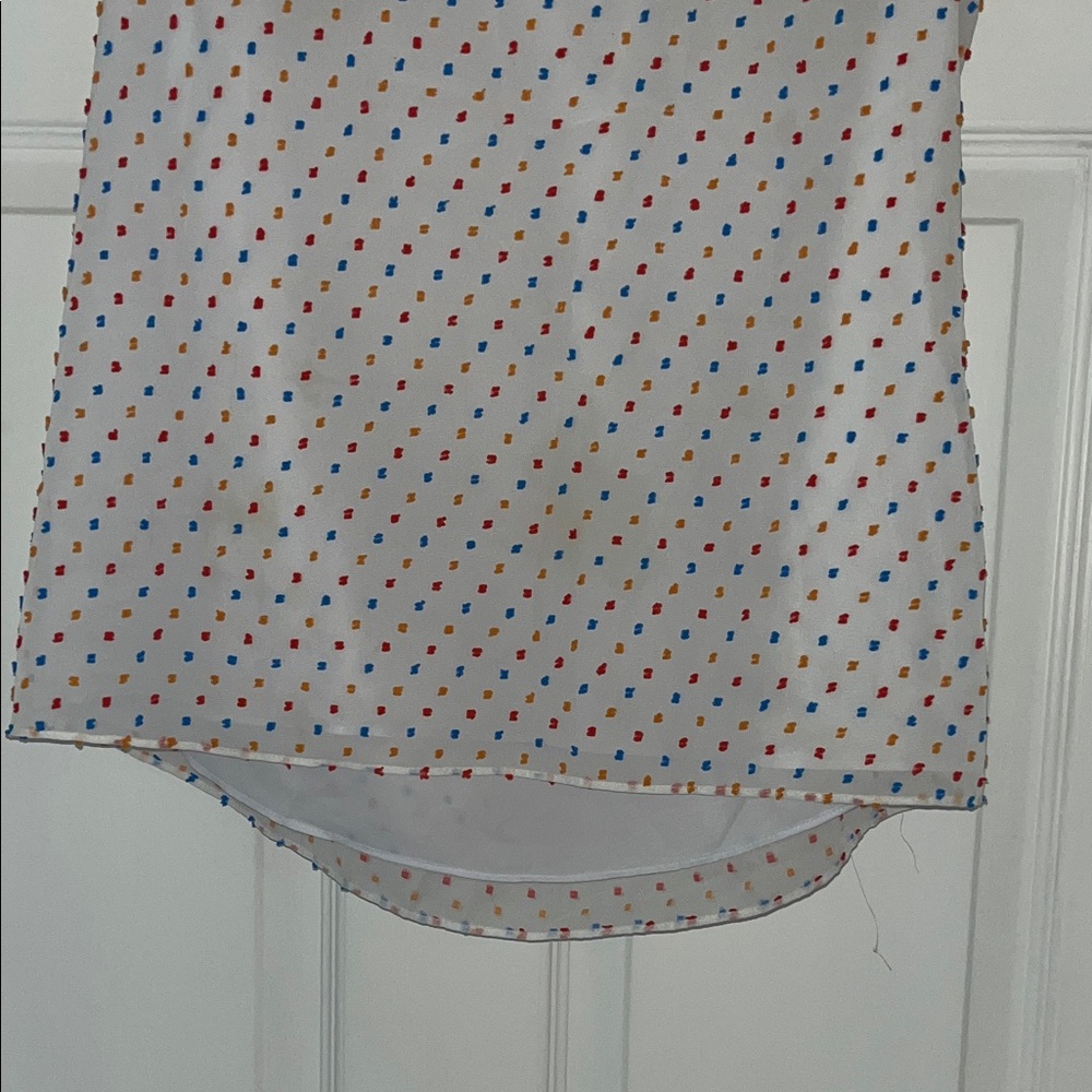 Draper James Multicolor Dot Ruffle Blouse - Picture 4 of 5